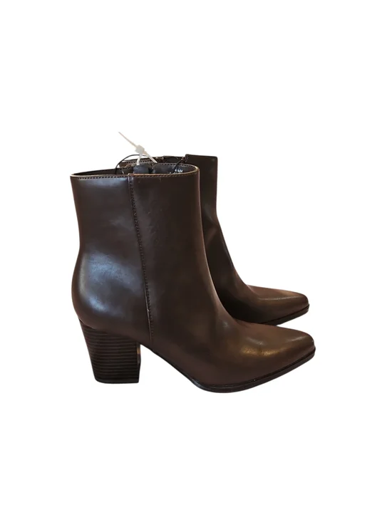 Unisa Unmayden Pointed Toe Ankle Boots in Dark Brown Size 6.5M - Picture 4 of 10